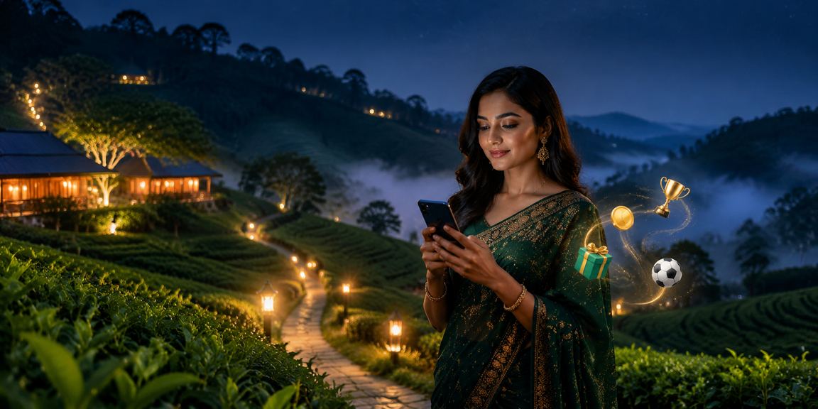গাজীপুরের চা বাগানে মোবাইলে ক্যাসিনো গেম উপভোগ করছেন একজন খেলোয়াড়