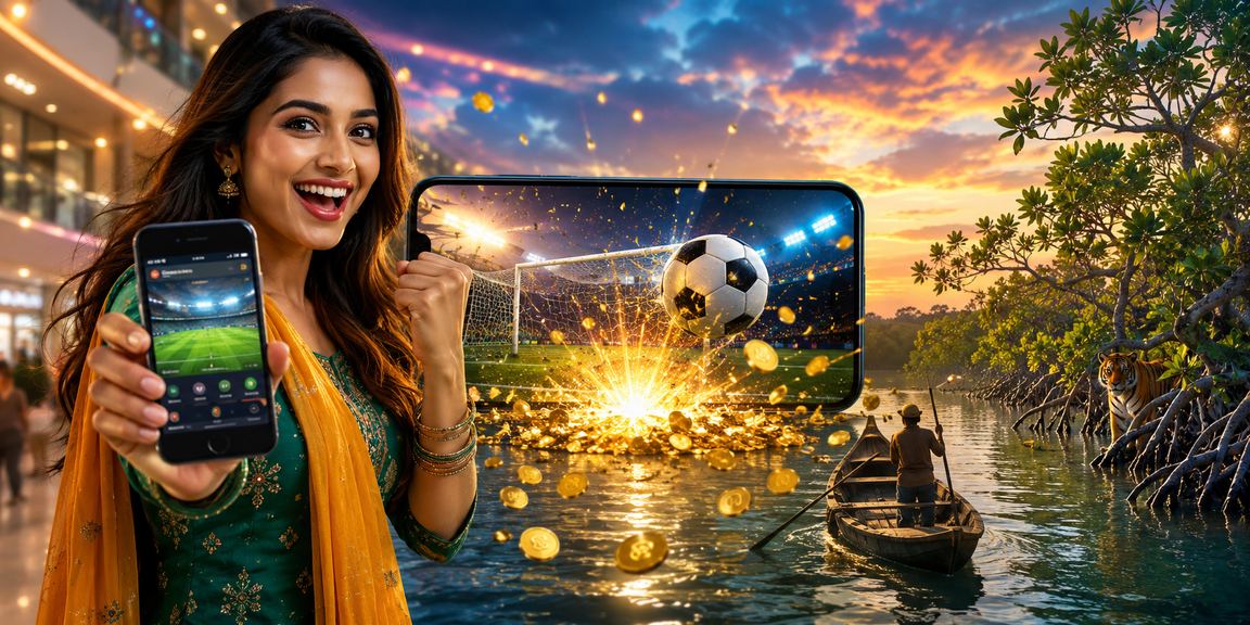 সুন্দরবনের পটভূমিতে বাংলাদেশ ফুটবল বেটিং