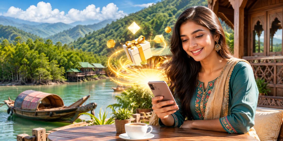 সুন্দরবনের প্রকৃতিপটে রিবেট বোনাস উপভোগ করছেন একজন বাংলাদেশি ব্যবহারকারী